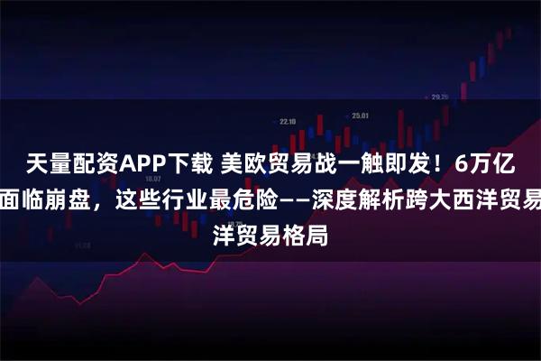 天量配资APP下载 美欧贸易战一触即发！6万亿市场面临崩盘，这些行业最危险——深度解析跨大西洋贸易格局